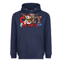 Navy cozy season snowman Heavyweight Hoodie - CowGirlArtShop