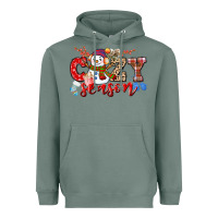 Sage cozy season snowman Heavyweight Hoodie - CowGirlArtShop