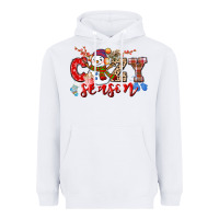 White cozy season snowman Heavyweight Hoodie - CowGirlArtShop