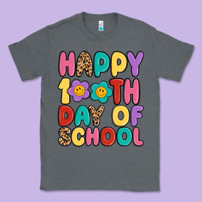 Happy 100 Th Day Of School Classic Tee Designed By Maliassmallbusiness