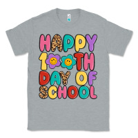 Heather Grey happy 100 th day of school Classic Tee - MaliasSmallBusiness