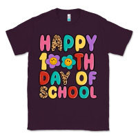 Plum happy 100 th day of school Classic Tee - MaliasSmallBusiness