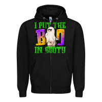 Black I Put The Boo Zipper Hoodie - texasbilliewilder
