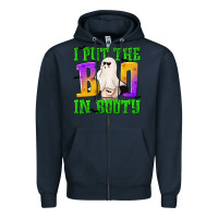 Navy I Put The Boo Zipper Hoodie - texasbilliewilder