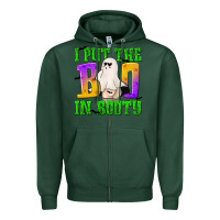 Sports Green I Put The Boo Zipper Hoodie - texasbilliewilder