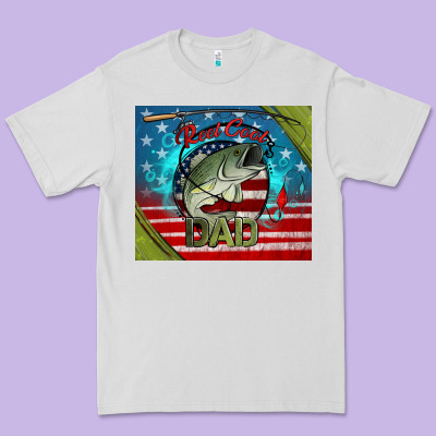 Reel Cool Dad Fishing Premium Tee Designed By Jasminsmagicworld