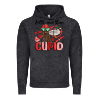 Vintage Black better aim than cupid with dog and duck Vintage Hoodie - MaliasSmallBusiness