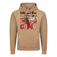 Vintage Coffee better aim than cupid with dog and duck Vintage Hoodie - MaliasSmallBusiness