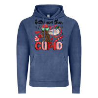 Vintage Denim better aim than cupid with dog and duck Vintage Hoodie - MaliasSmallBusiness