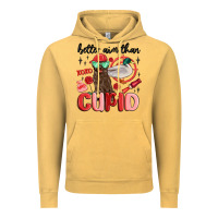 Vintage Mustard better aim than cupid with dog and duck Vintage Hoodie - MaliasSmallBusiness