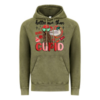 Vintage Olive better aim than cupid with dog and duck Vintage Hoodie - MaliasSmallBusiness