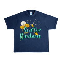 Navy scatter kindness Urban Heavy Tee - NancyCooperArtShop