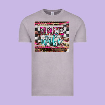 Race Wife Vintage Tee Designed By Jahusdesignshop