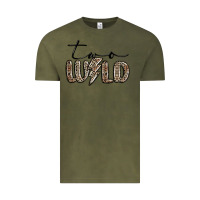 Vintage Olive two wild Vintage Tee - MaliasSmallBusiness