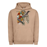 Pigment Burro kinda emotionless kinda emotional skeleton chest Urban Hoodie - FaDigitalArtStudio