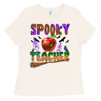 Bone spooky teacher Ladies Tee - BundleAndBundleShop