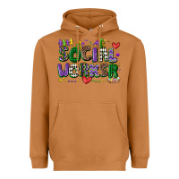Meerkat social worker mardi gras cowgirl Heavyweight Hoodie - CowGirlArtShop