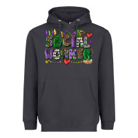 Smoke social worker mardi gras cowgirl Heavyweight Hoodie - CowGirlArtShop