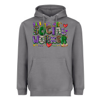 Storm social worker mardi gras cowgirl Heavyweight Hoodie - CowGirlArtShop