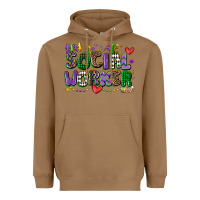 Toasted Coconut social worker mardi gras cowgirl Heavyweight Hoodie - CowGirlArtShop