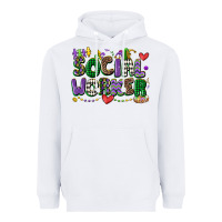 Social Worker Mardi Gras Cowgirl Heavyweight Hoodie | Teevron