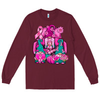 Breast Cancer Gnomies Truck Long Sleeve Tee | Teevron