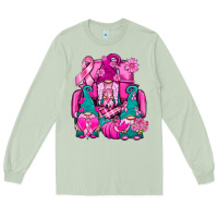 Matcha Breast Cancer Gnomies Truck Long Sleeve Tee - BundleAndBundleShop