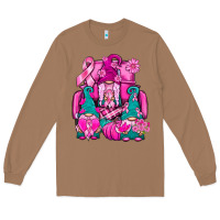 Toasted Coconut Breast Cancer Gnomies Truck Long Sleeve Tee - BundleAndBundleShop