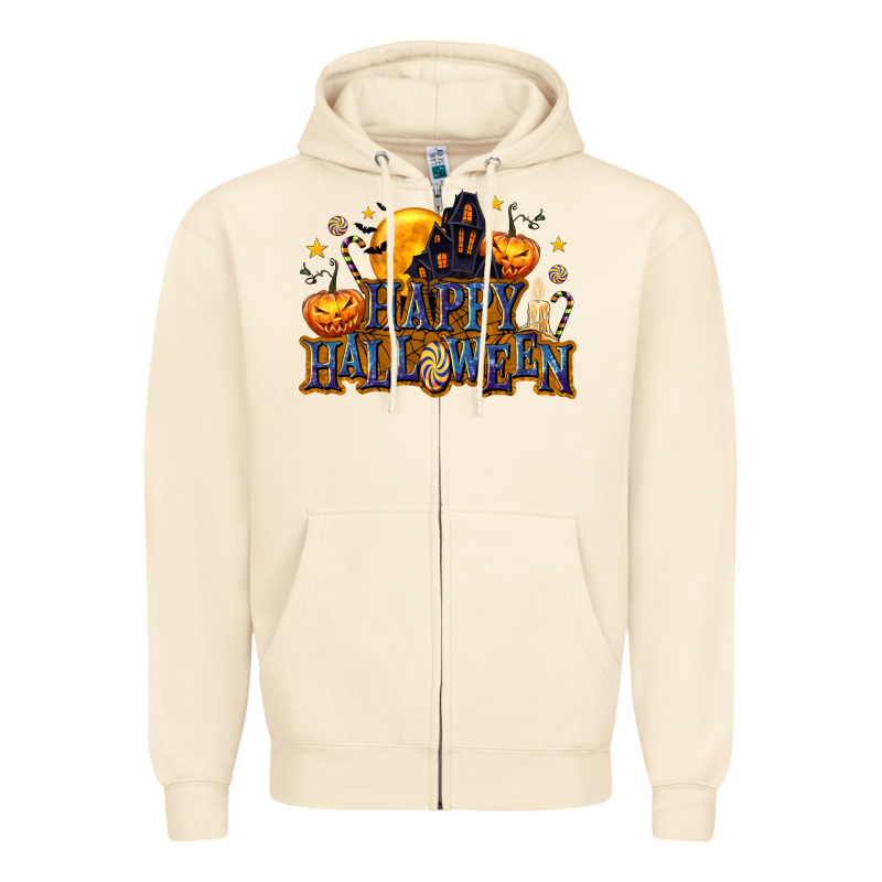 Happy Halloween Zipper Hoodie by texasbilliewilder | Teevron