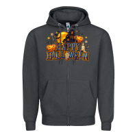 Smoke Happy Halloween Zipper Hoodie - texasbilliewilder