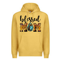 Antique Gold blessed mom Premium Hoodie - JahusDesignShop