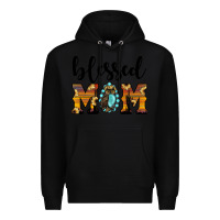 Black blessed mom Premium Hoodie - JahusDesignShop