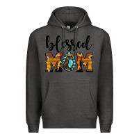 Charcoal Heather blessed mom Premium Hoodie - JahusDesignShop