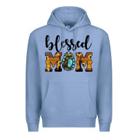 Colony Blue blessed mom Premium Hoodie - JahusDesignShop