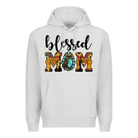 Dove Grey blessed mom Premium Hoodie - JahusDesignShop