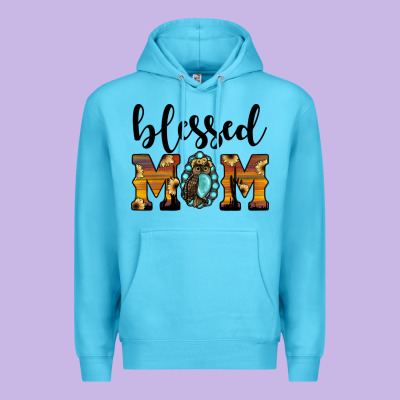 Blessed Mom Premium Hoodie Designed By Jahusdesignshop