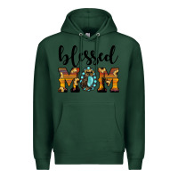 Sports Green blessed mom Premium Hoodie - JahusDesignShop