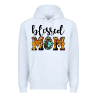 White blessed mom Premium Hoodie - JahusDesignShop