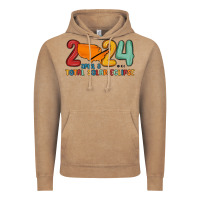 Vintage Coffee total solar eclipse Vintage Hoodie - MaliasSmallBusiness