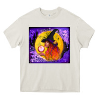 Cream witch with crystal ball tumbler Heavy Core Tee - BundleAndBundleShop