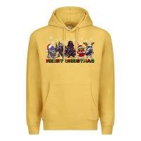 Antique Gold merry christmas gnomies Premium Hoodie - CowGirlArtShop