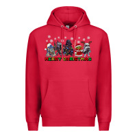 Cardinal merry christmas gnomies Premium Hoodie - CowGirlArtShop