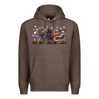 Coffee merry christmas gnomies Premium Hoodie - CowGirlArtShop
