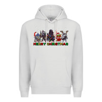 Dove Grey merry christmas gnomies Premium Hoodie - CowGirlArtShop