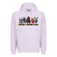 Lilac merry christmas gnomies Premium Hoodie - CowGirlArtShop