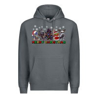 Rock merry christmas gnomies Premium Hoodie - CowGirlArtShop
