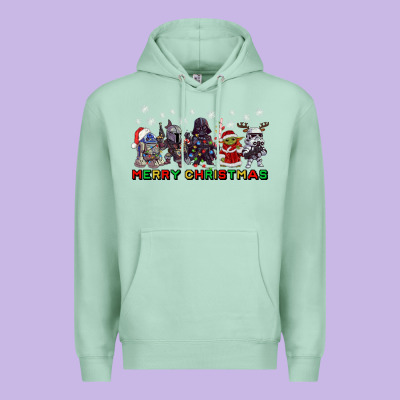 Merry Christmas Gnomies Premium Hoodie Designed By Cowgirlartshop