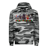 Slate Camo merry christmas gnomies Premium Hoodie - CowGirlArtShop