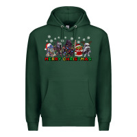Sports Green merry christmas gnomies Premium Hoodie - CowGirlArtShop