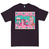 Plum pink christmas coffee Premium Tee - Jasminsmagicworld